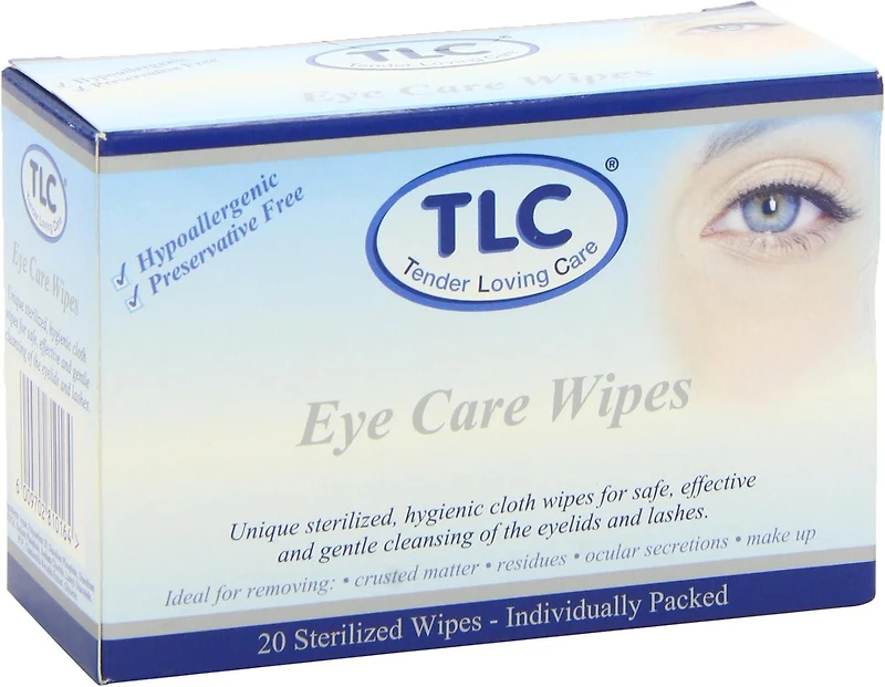 TLC LINGETTES DE SOIN DES YEUX POUR ADULTES 20'S TLC : la seule façon de prendre soin
