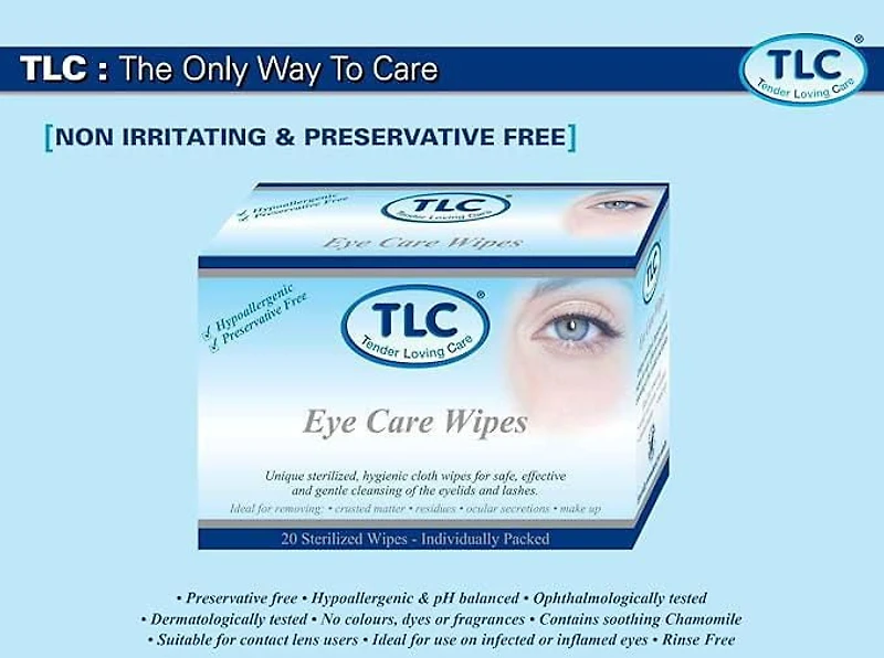 Tlc Adult Eye Care Wipes 20's, TLC: The Only Way To Care