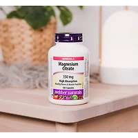 Webber Naturals Citrate de Magnésium Forte absorption, 150 mg 120 capsules