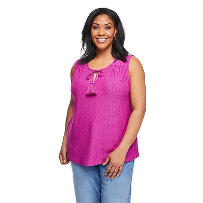 Iyla Women's Plus Tassel Tank