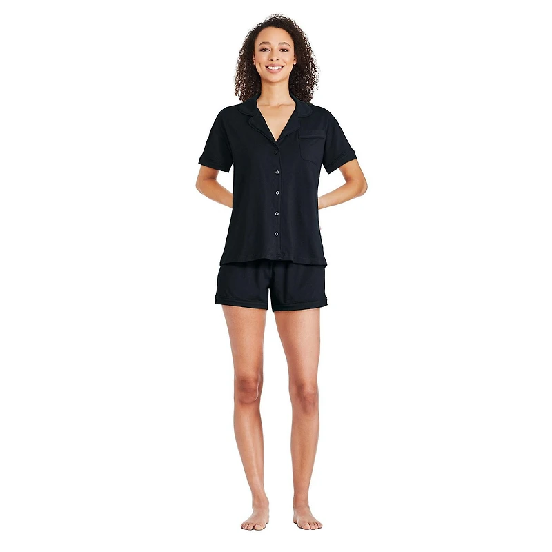George Women's Notch Collar Pajama 2-Piece Set