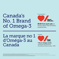 Webber Naturals®  Triple Strength Omega-3, 900 mg, 80 Clear Enteric soft gels, Supports Heart and Mind, EPA/DHA 80 Clear Enteric Softgels