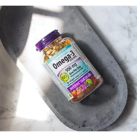 Webber Naturals®  Triple Strength Omega-3, 900 mg, 80 Clear Enteric soft gels, Supports Heart and Mind, EPA/DHA 80 Clear Enteric Softgels