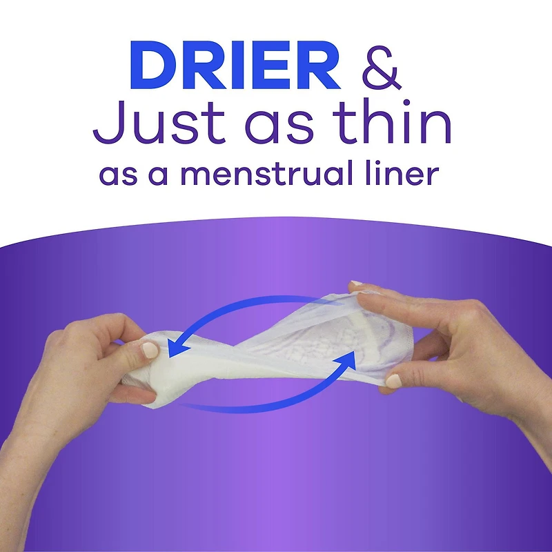 Always Discreet Incontinence Panty Liners for Bladder Leaks, 2 Size, Very Light Absorbency, Long Length