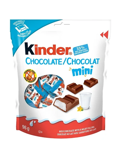 Kinder Chocolat Mini T16 Chocolat au lait - Garniture au lait