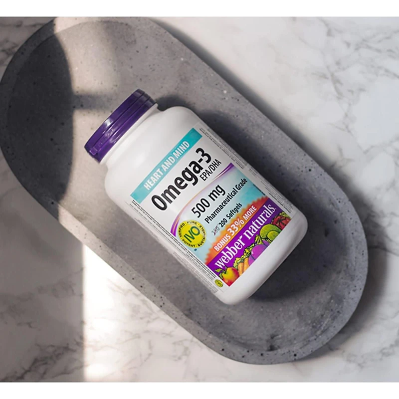 Webber Naturals® Omega-3 Pharmaceutical Grade, 500 mg