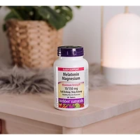 Webber Naturals, Melatonin Magnesium, 10/150 mg, Sleep Support, 60 Tablets