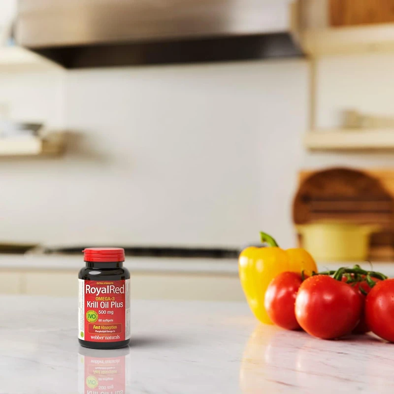 Webber Naturals® RoyalRed® Omega-3 Krill Oil plus, 500 mg, 60 Softgels