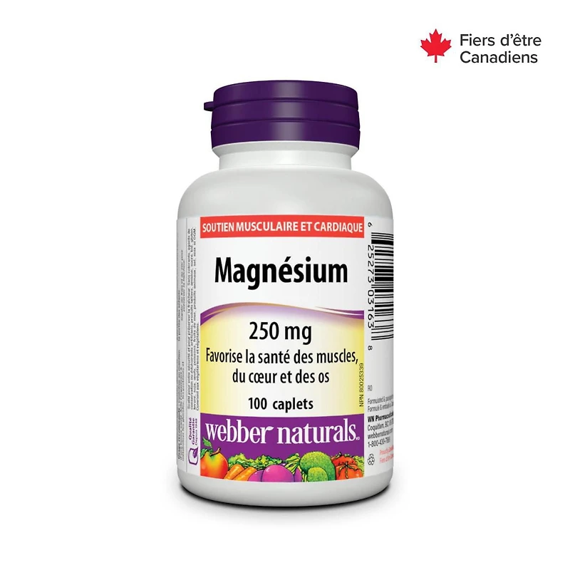 Webber Naturals Magnésium 250 Mg