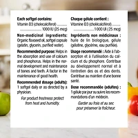 Webber Naturals Vitamine D3, 1000 UI