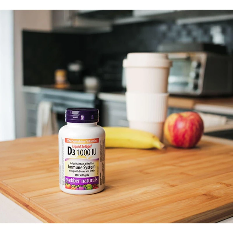 Webber Naturals Vitamine D3, 1000 UI