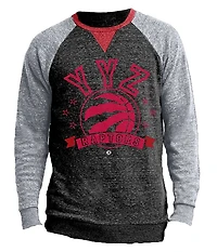 Maillot Toronto Raptors à manches raglan de Licensed Tees pour hommes