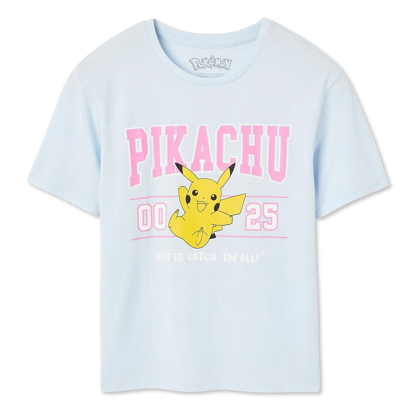 T-shirt Pikachu Pokémon pour filles
