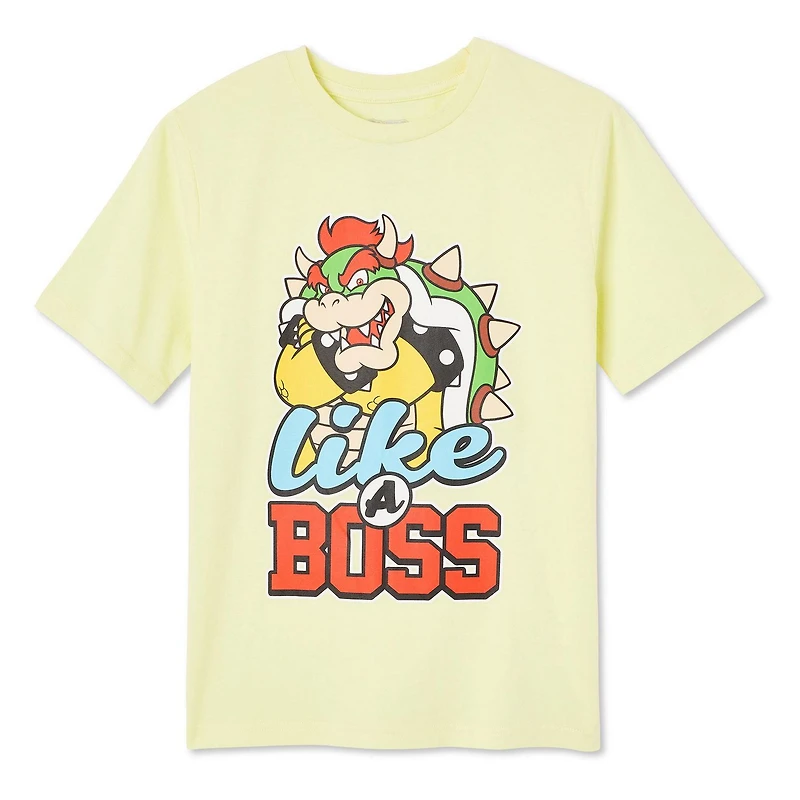 T-shirt à manches courtes Super Mario pour garçons