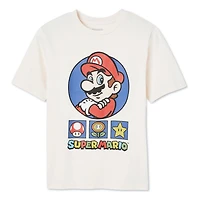 T-shirt à manches courtes Super Mario pour garçons