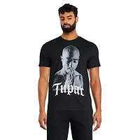 T-shirt à imprimé graphique Tupac pour hommes