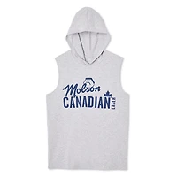 Débardeur de musculation à capuchon Molson Canadian pour hommes Tailles P-TG