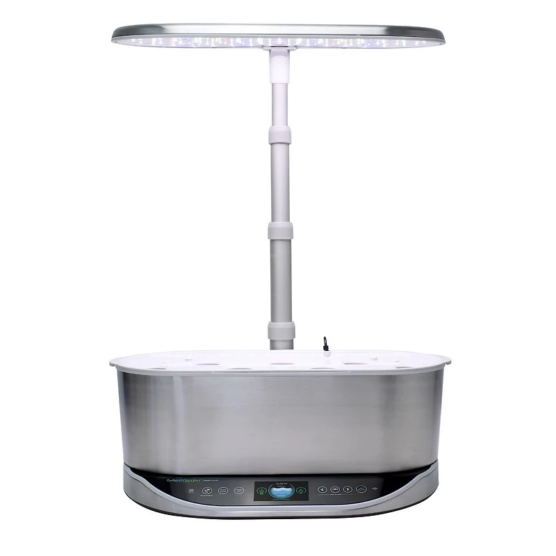 AeroGarden Bounty Elite Stainless with Gourmet Herb Seed Pod Kit