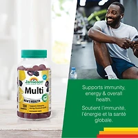 Jamieson gummies multivitamines pour hommes, mûre citron, 130 gummies