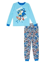 Sonic the Hedgehog Boys' 2-Piece Pajama Set