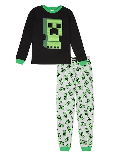 Ens. pyjama 2 pièces pour garçons de Minecraft