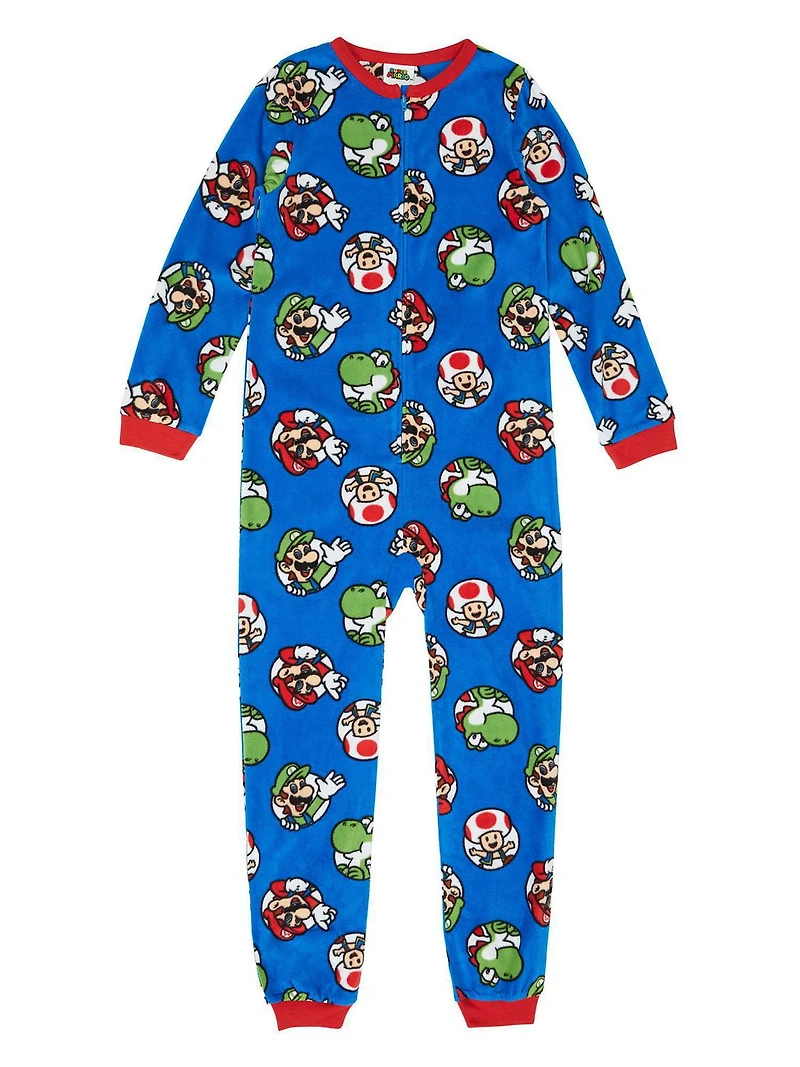 Super Mario Boys' 1-piece Blanket Sleeper