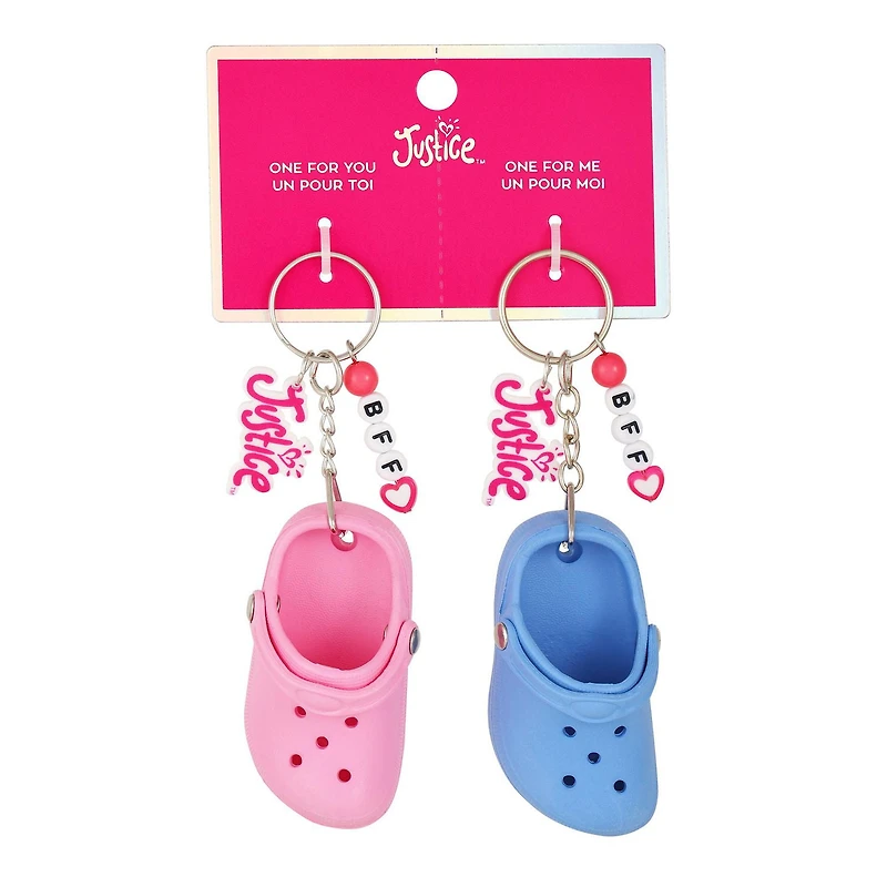 Justice BFF key chains