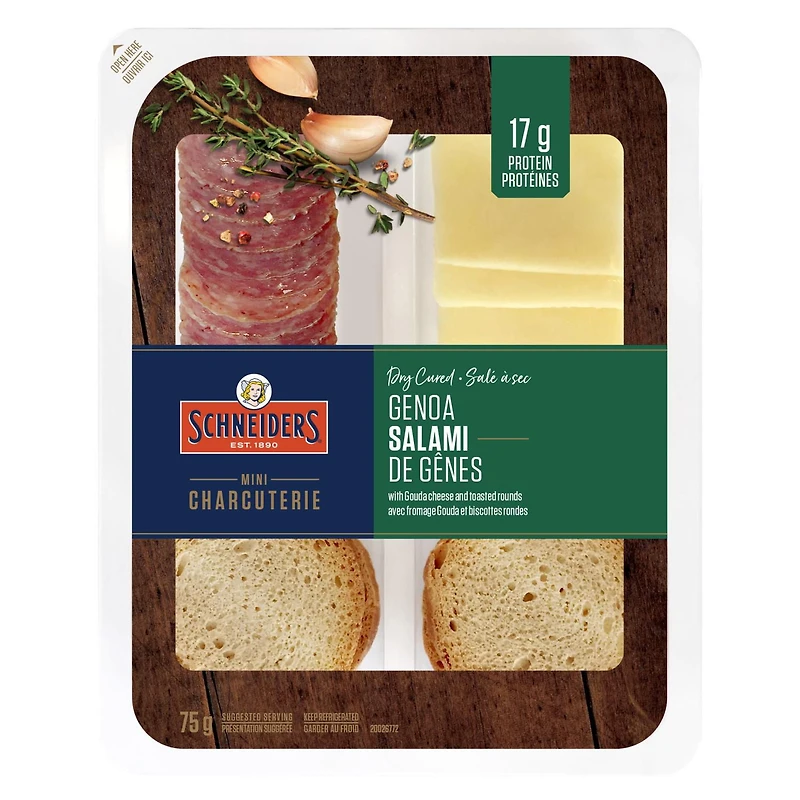 Trousse-collation au salami de Gênes salé à sec Schneiders 75 g