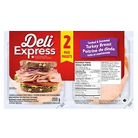 Poitrine de dinde cuite et assaisonnée Deli Express 200 g