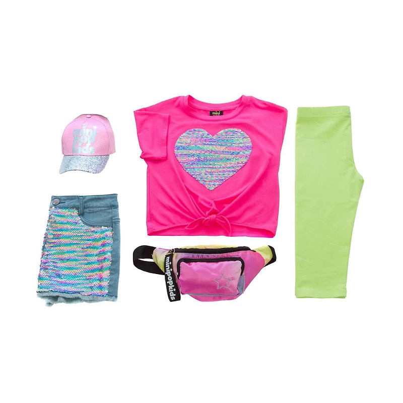 Haut Mini Pop Kids Pop Heart pour fille