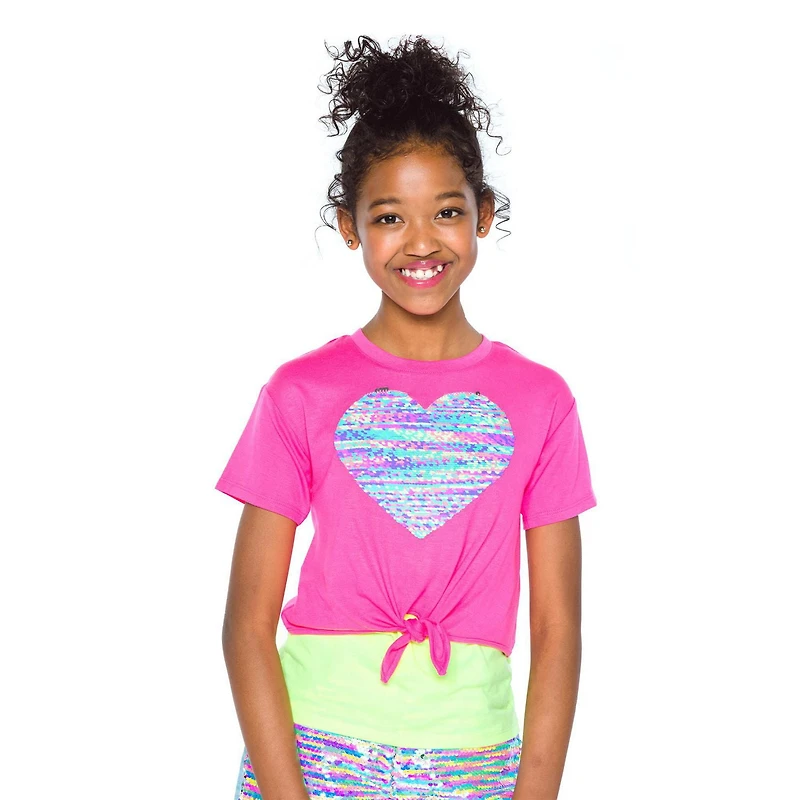 Girls Mini Pop Kids Pop Heart Top