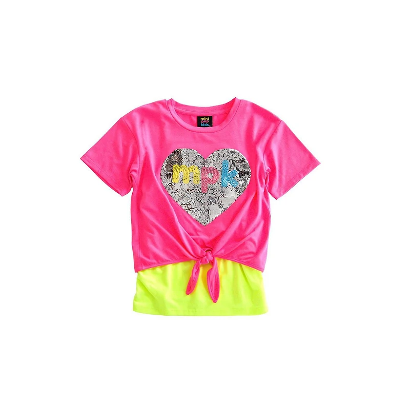 Girls Mini Pop Kids Pop Heart Top