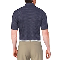PGA TOUR Course Essentials Short Sleeve All Over Dot Printed Polo Shirt, Men's