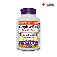 Webber Naturals® B 100 Complex Time Release, Supports energy metabolism, 140 Tablets