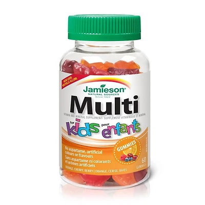 Jamieson Multivitamine Gummies pour Enfants 60 gélifiés