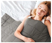 Couverture lestée en microfibre Mahli, 15 lb