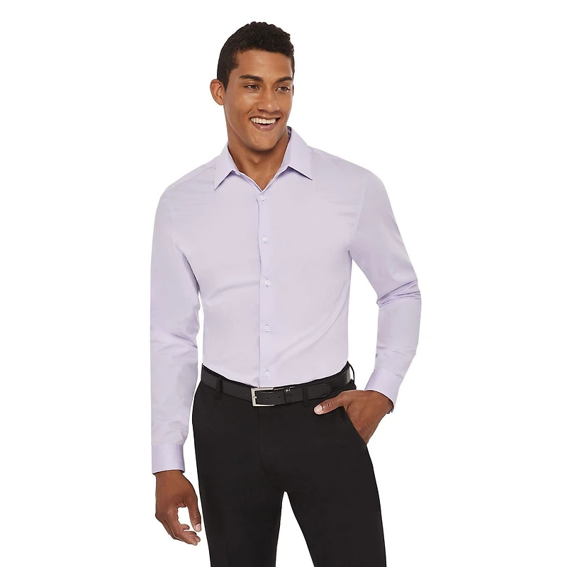 George Men's Slim Fit Dress Shirt