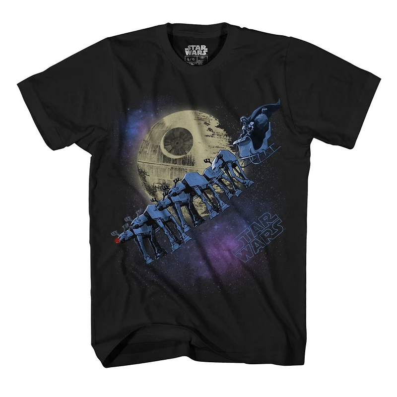 Star Wars nuit de renne t-shirt de Noël laid à manches courtes pour homme