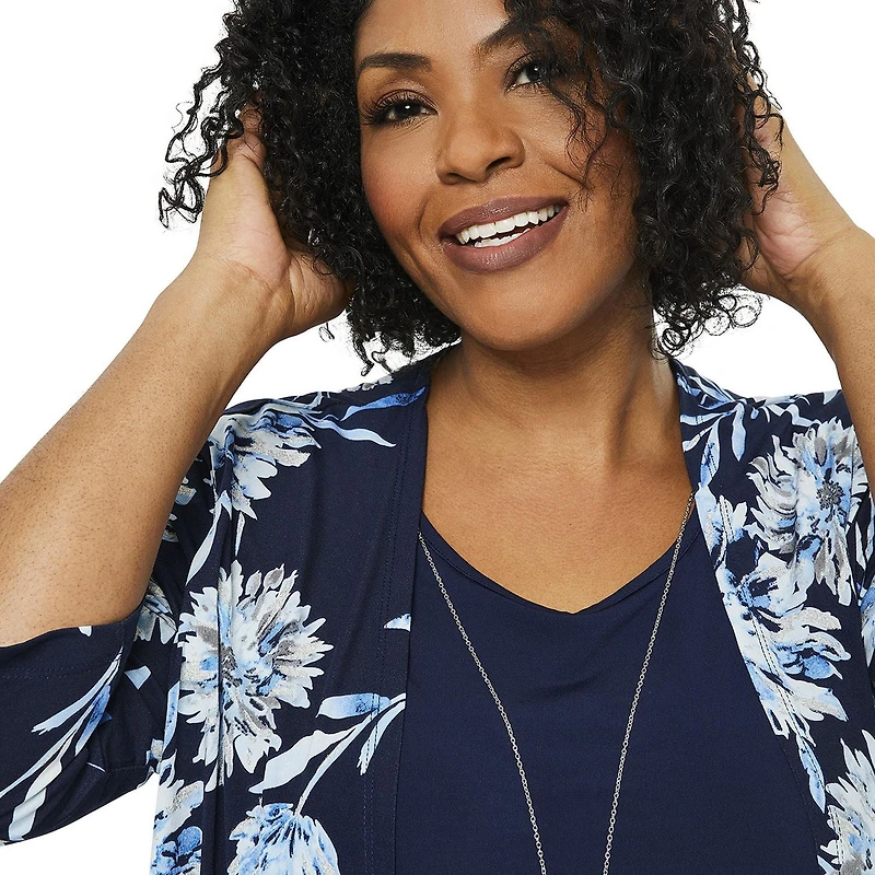 Penmans Plus Women's Fooler Top with Necklace