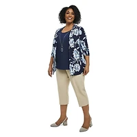 Penmans Plus Women's Fooler Top with Necklace