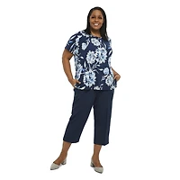 Penmans Women's Polyester Pull-On Capri Pant