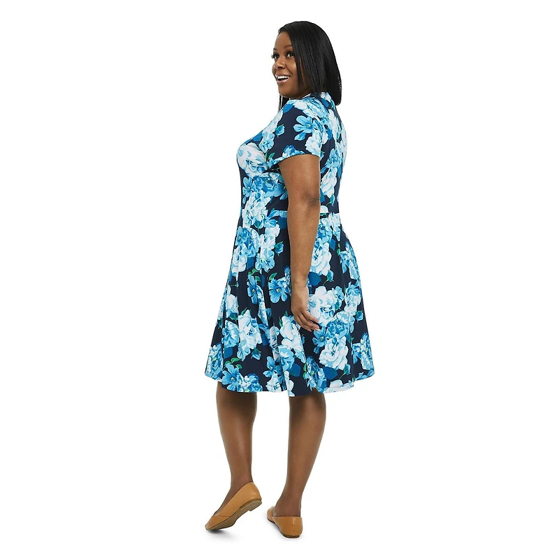 Penmans Plus Women's Printed Fit-and-Flare Dress