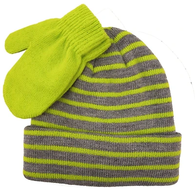 Striped hat & magic mitten