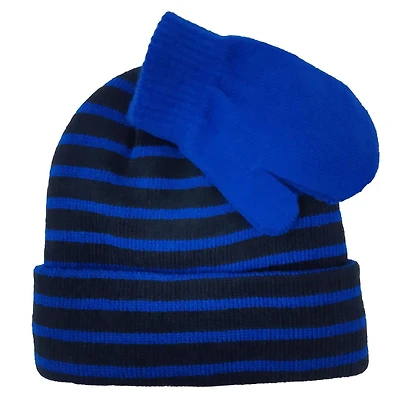 Striped hat & magic mitten