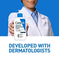 CeraVe Intensive Moisturizing Lotion with 5% Hydro-Urea & Shea Butter, for Dry to Very Dry Skin, Hydrates Itchy Skin due to Dryness. Fragrance-Free, Developed with Dermatologist, 237mL, Soothe skin from first use