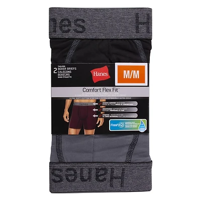 Hanes Men's 2 Pack Ultra Soft Stretch Boxer Brief