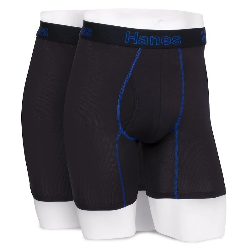 Hanes Men's 2 Pack Ultra Lightweight Mesh Boxer Brief