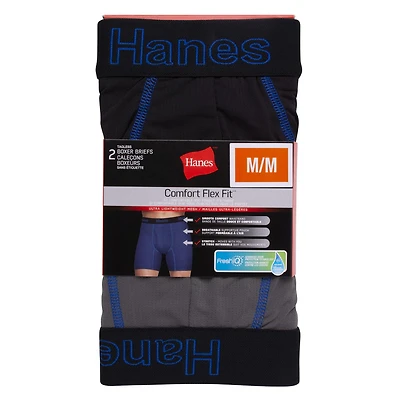 Hanes emballage de 2 Caleçons Boxeurs Mailles ultra-légères pour hommes