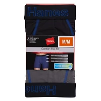 Hanes emballage de 2 Caleçons Boxeurs Mailles ultra-légères pour hommes