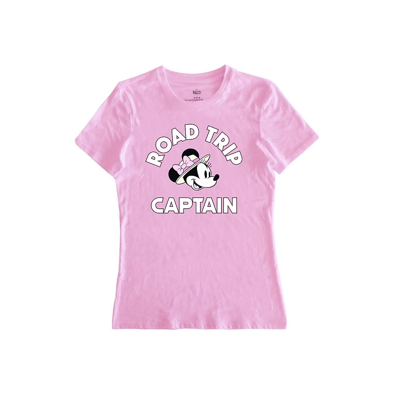 T-shirt Disney Minnie Road Trip Captain pour femme